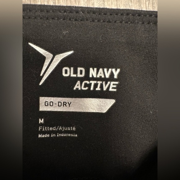 WORN ONCE OLD NAVY BLACK MESH DESIGN LEGGINGS - Size Medium SKU:344 - Picture 7 of 7